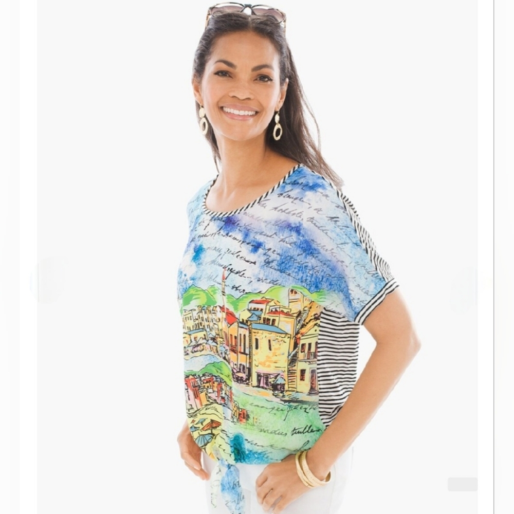 Chico's European Vacation Blouse